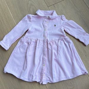 Ralph Lauren pink stripe dress